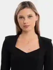 Колье с подвеской-кулоном в виде полумесяца, на цепочке