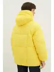 Желтый куртка oversize силуэта с капюшоном