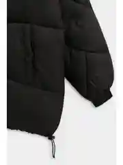 Черный куртка oversize силуэта с капюшоном