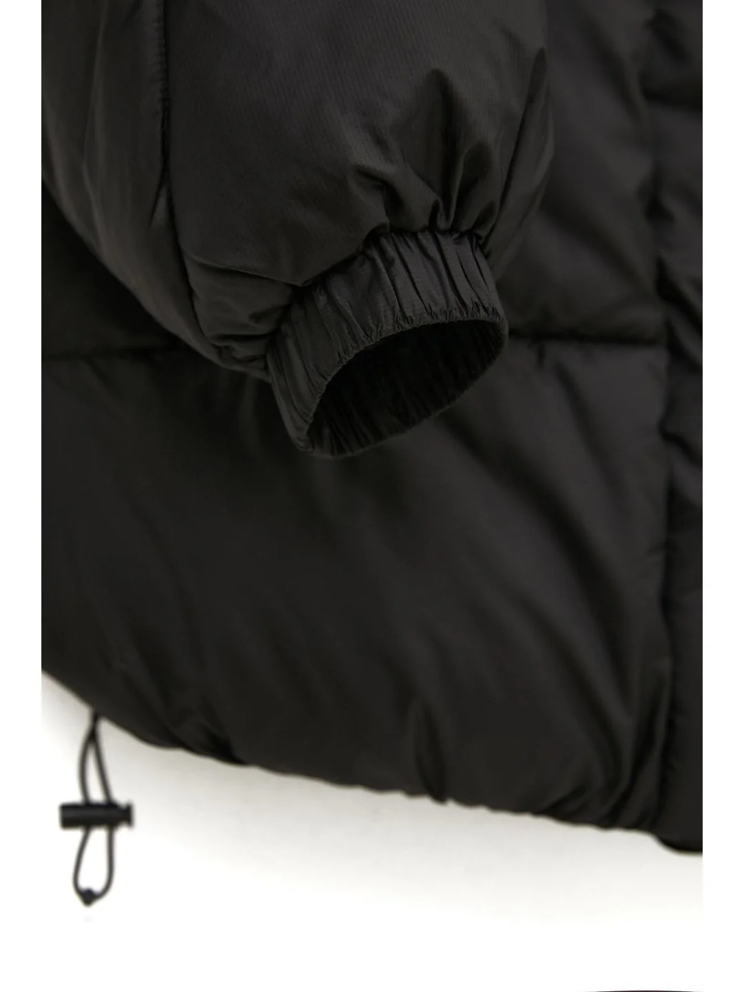 Черный куртка oversize силуэта с капюшоном