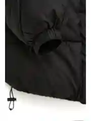 Черный куртка oversize силуэта с капюшоном