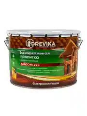 Декоративная пропитка для дерева Drevika Классик 2 в 1, полуматовая, 9 л, сосна