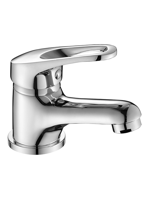 Смеситель для раковины с коротким изливом Decoroom DR21011, однорычажный, хром