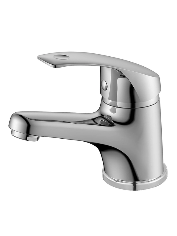 Смеситель для раковины с коротким изливом Decoroom DR71011, однорычажный, хром