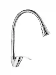 Смеситель для кухни Decoroom DR71022, с гибким изливом, однорычажный, хром