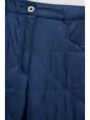 Синий стеганые утепленные брюки