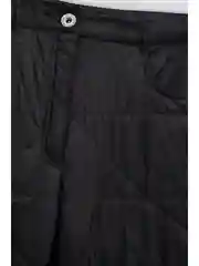 Черный стеганые утепленные брюки