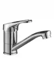 Смеситель для раковины с поворотным изливом Decoroom DR21012, однорычажный, хром