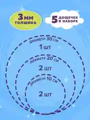 Доски для выжигания по дереву, дощечки деревянные круглые для творчества, Brauberg, 665314