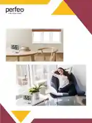 Белый часы-будильник Perfeo "Set"