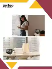 Черный часы-будильник Perfeo "Set"