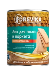 Лак для паркета и мебели Drevika, алкидный, глянцевый, 0,8 кг