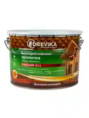 Декоративная пропитка для дерева Drevika Классик 2 в 1, полуматовая, 9 л, калужница