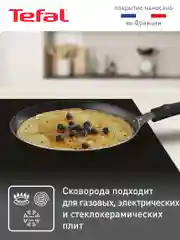 Черный блинная сковорода 22 см Tefal Easy Plus 04237522