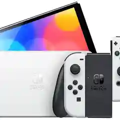 Белый игровая приставка Nintendo Switch OLED, 64 Гб