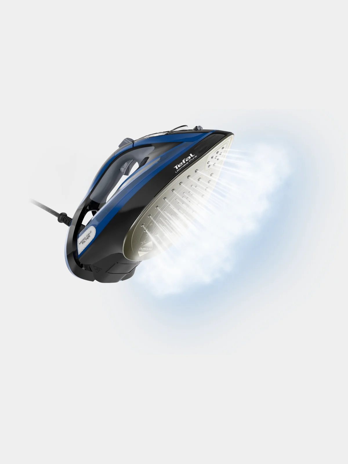 Синий паровой утюг Tefal Ultimate Pure FV9848E0, 3200 Вт, синий