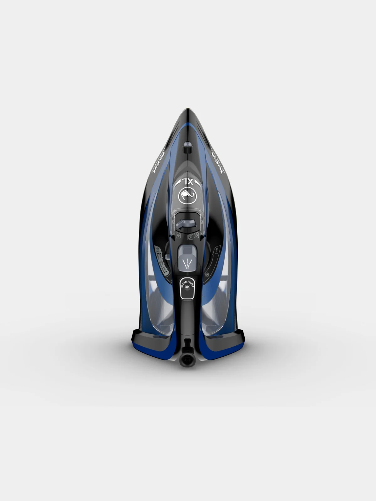 Синий паровой утюг Tefal Ultimate Pure FV9848E0, 3200 Вт, синий