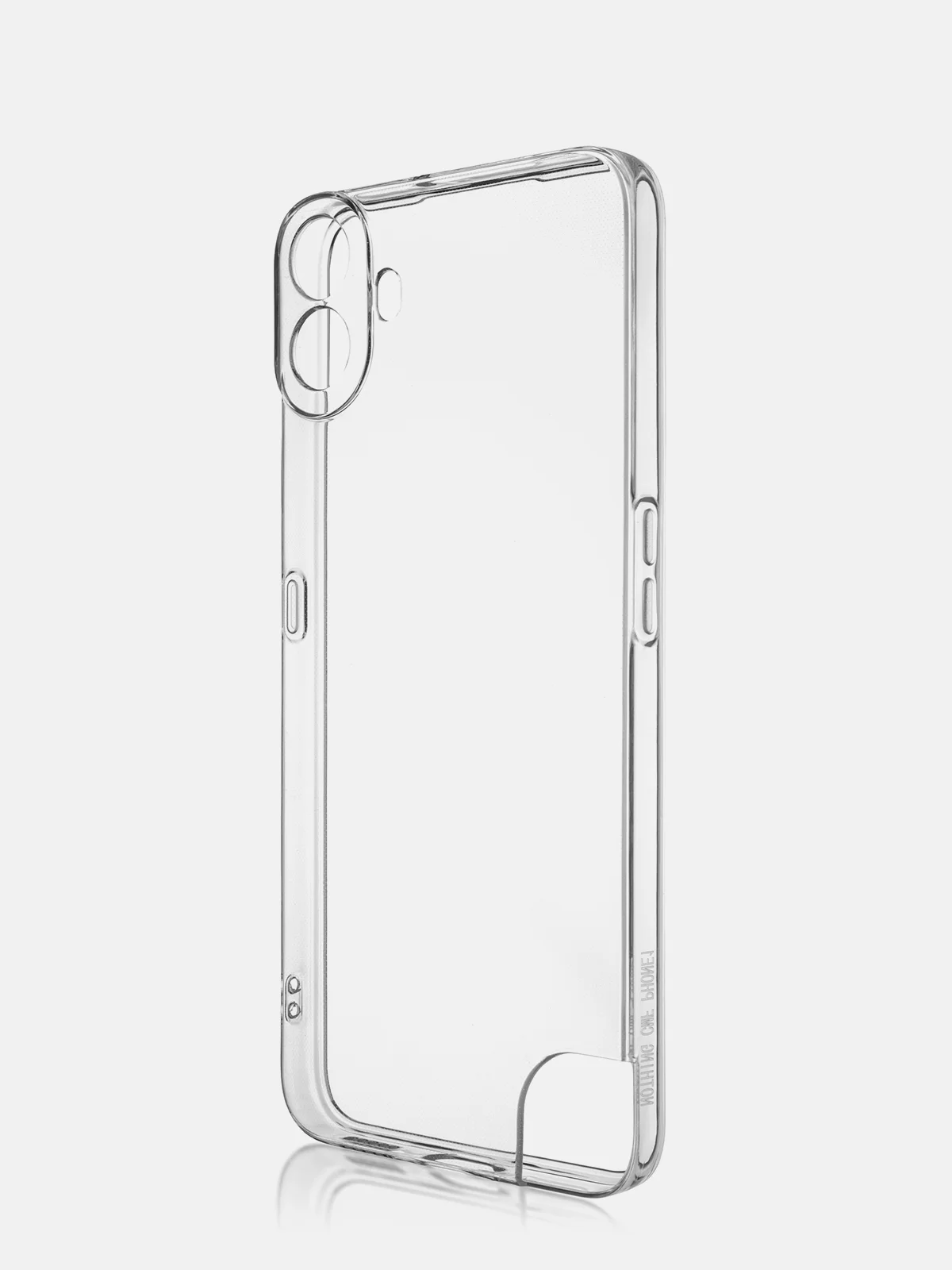 Прозрачный чехол для Nothing CMF Phone 1 силиконовый ROSCO матовый/ прозрачный тонкий с защитой камер