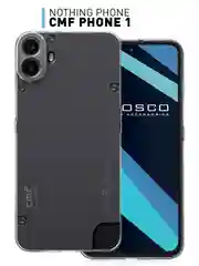 Прозрачный чехол для Nothing CMF Phone 1 силиконовый ROSCO матовый/ прозрачный тонкий с защитой камер