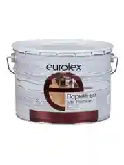 Лак паркетный Eurotex Premium, алкидно-уретановый, глянцевый, 10 л