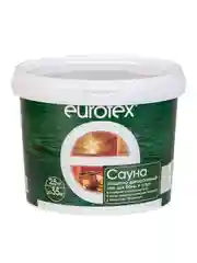 Лак для бань и саун Eurotex Сауна, шелковисто-матовый, 2,5 кг