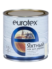 Лак яхтный Eurotex, алкидно-уретановый, глянцевый, 0,75 л