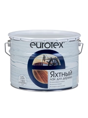 Лак яхтный Eurotex, алкидно-уретановый, полуматовый, 10 л