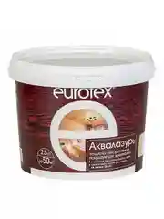 Защитно-декоративное покрытие для дерева Eurotex Аквалазурь, полуглянцевое, 2,5 кг, олива
