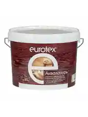 Защитно-декоративное покрытие для дерева Eurotex Аквалазурь, полуглянцевое, 9 кг, ваниль