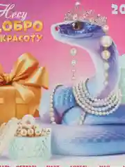 Красный календарь, Символ года, Листовой календарь, А3, 2025 год