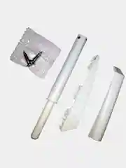 Белый толкатель мебельный push to open, регулируемый, 2 цвета