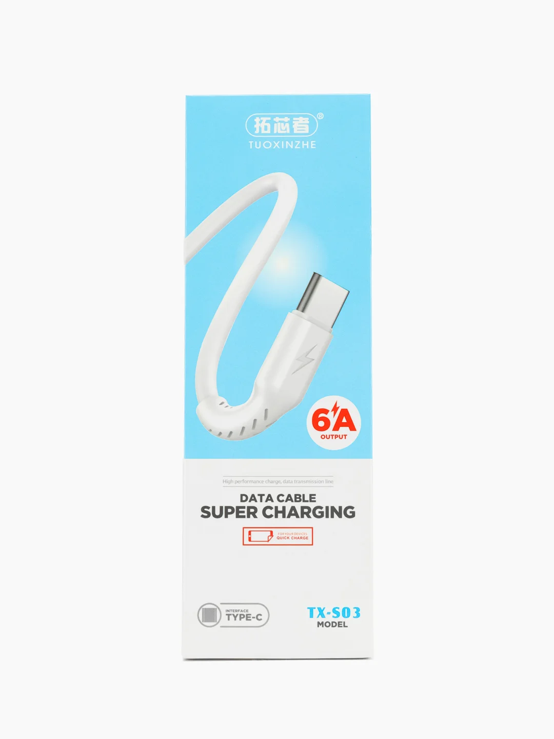 Зарядный кабель Type-C USB для Android, 6A, зарядное устройство тайпси с быстрой зарядкой