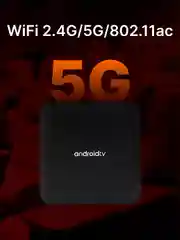 Хром медиаплеер Смарт ТВ, 2 ГБ/16 ГБ, Wi-Fi 5G, приставка Android для телевизора, с 8К