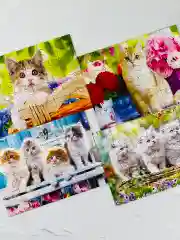 Пазл для малышей игра мозаика головоломка 4 шт 24 детали котята котенок кот кошка кошечка