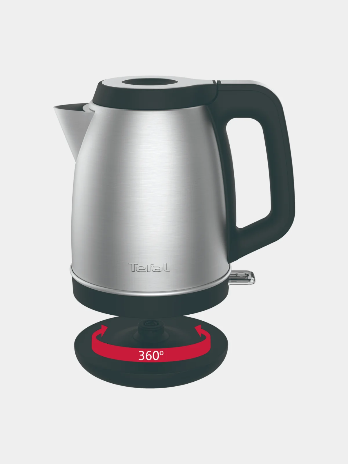 Серебряный чайник электрический Tefal Element KI280D30, 1.7 л