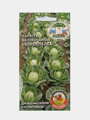 Семена Капуста Белокочанная Скороспелка, СеДеК, 0,5г