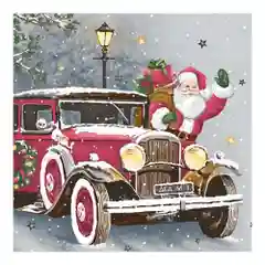 Хаки бумажные салфетки, трехслойные, новогодние 33х33 см, 20 шт