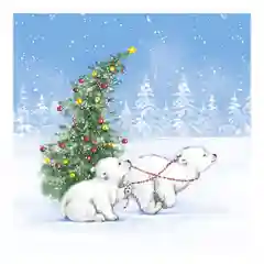 Тиффани бумажные салфетки, трехслойные, новогодние 33х33 см, 20 шт