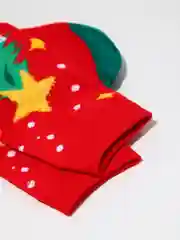 Красный носки детские новогодние хлопковые, подарок на новый год