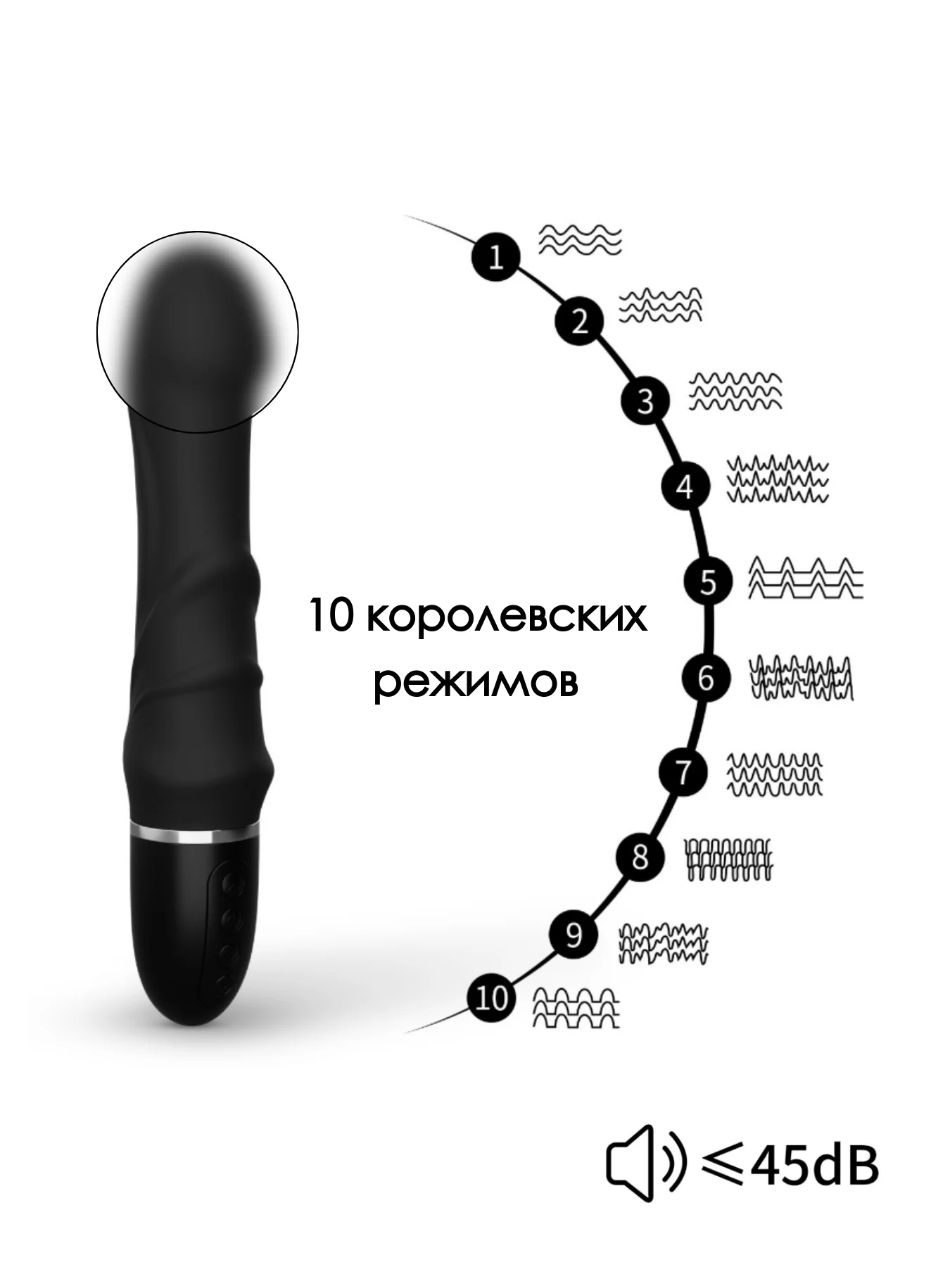 Черный вибратор фаллоимитатор массажер простаты для мужчин для женщин фаллос фалос виброяйцо