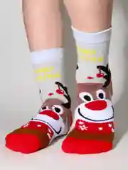 Носки детские новогодние хлопковые, подарок на новый год
