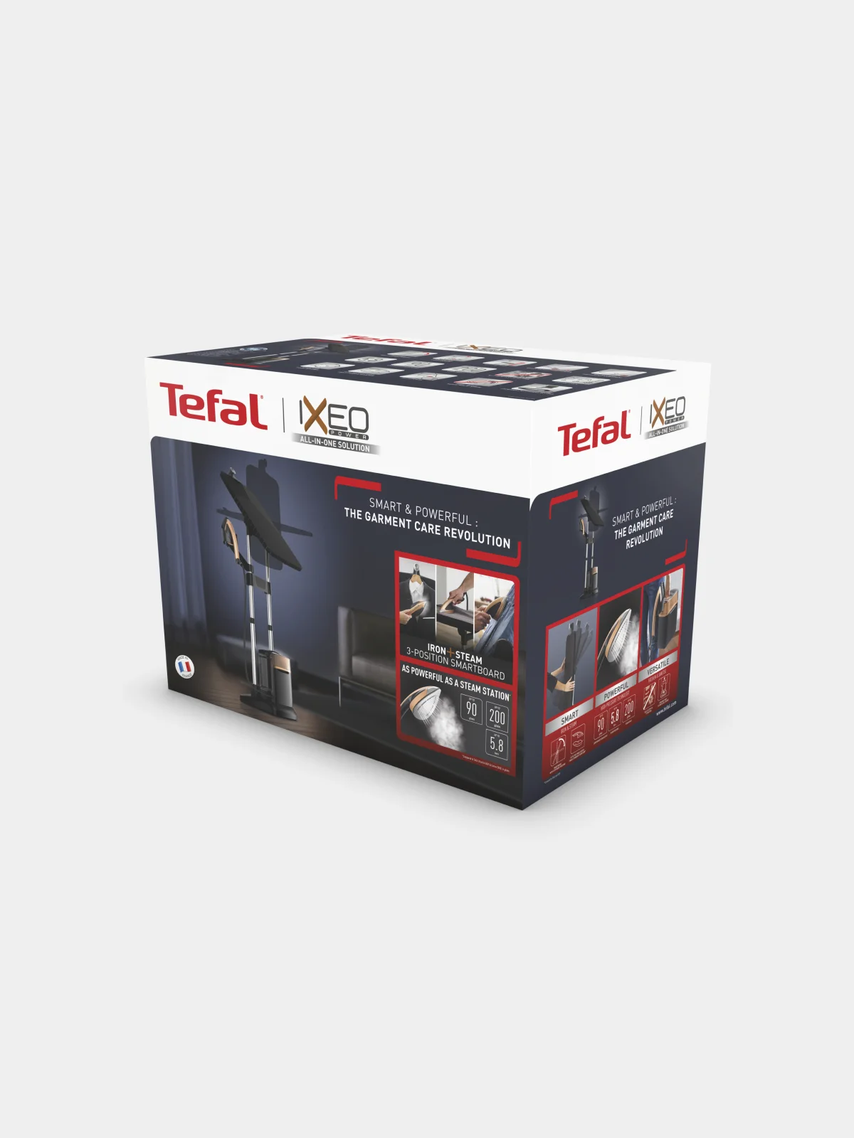 Черный паровая гладильная система 3 в 1 Tefal IXEO QT2020E0