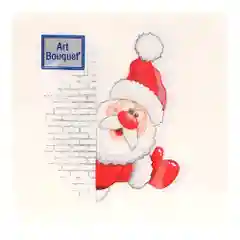 Бумажные салфетки, двухслойные, новогодние 20х20 см, 30 шт