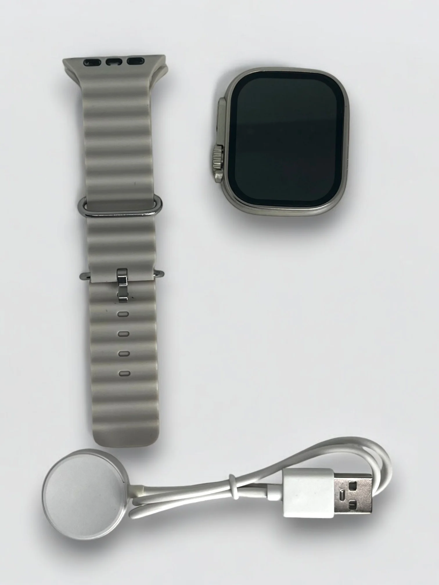 Бежевый умные часы ,  Smart Watch 10 ULTRA, с поддержкой звонков и смс, AMOLED дисплей