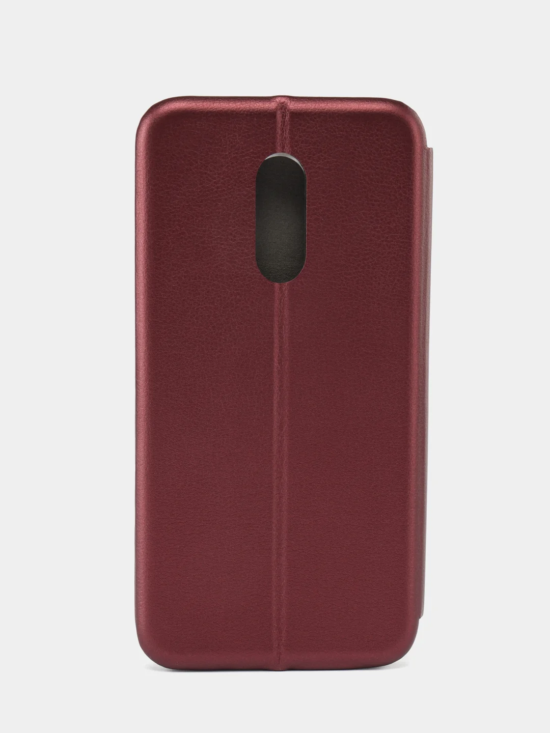 Багровый чехол книжка с карточкой для Xiaomi redmi 5 plus