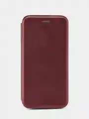 Багровый чехол книжка с карточкой для Xiaomi redmi 5 plus