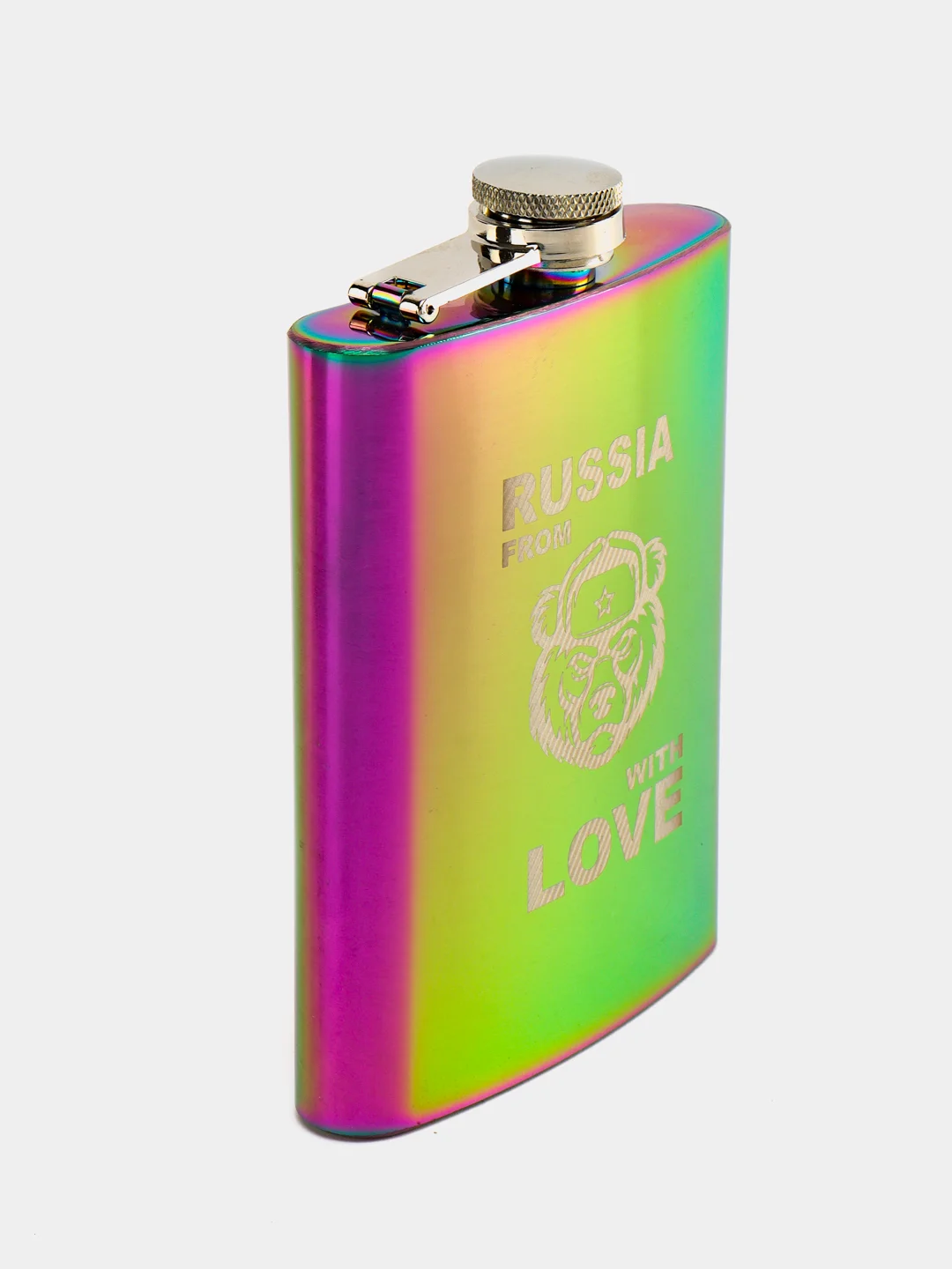 Лавандовый фляжка из нержавеющей стали, Лучший охотник, фляга 9 oz (240 мл)