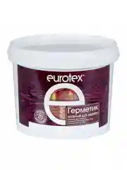 Акриловый герметик для дерева теплый шов Eurotex, 3 кг, калужница
