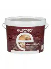 Защитно-декоративное покрытие для дерева Eurotex Аквалазурь, полуглянцевое, 9 кг, белое