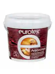 Защитно-декоративное покрытие для дерева Eurotex Аквалазурь, полуглянцевое, 0,9 кг, белое